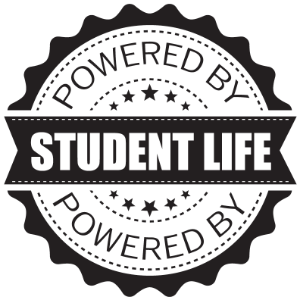 Stamp that says Powered by Student Life